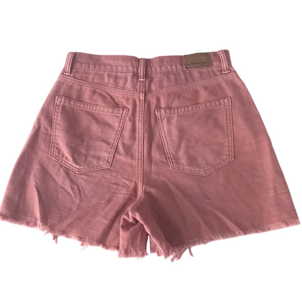 💕 American Eagle High Rise Mom Shorts Blush Size 2 - Picture 3 of 16